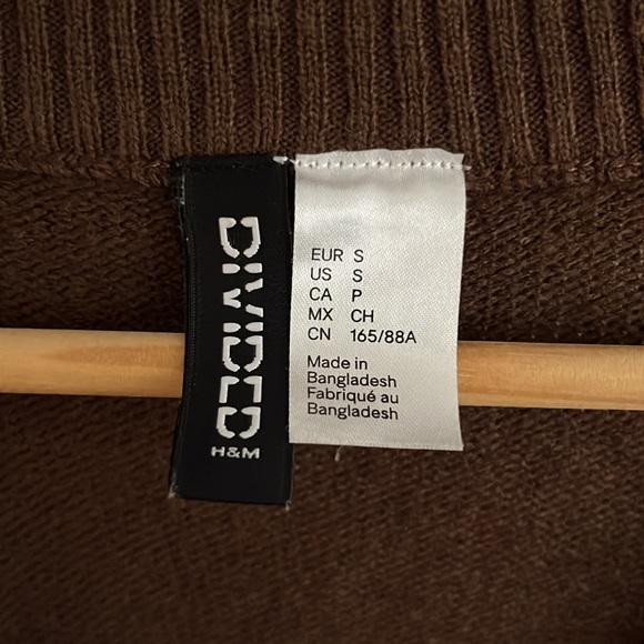 Crop argyle cardigan - Picture 2 of 5